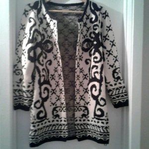 Black and White Serape Sweater
